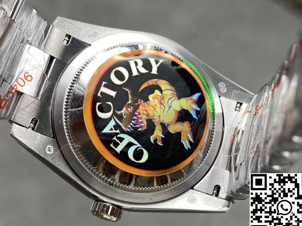 Factory Pink QF Dial v5 Date Rolex Steel Day Tungsten 36mm M128239-0071 0314